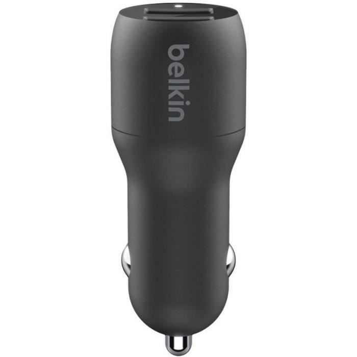 BELKIN - chargeur voiture - Dual USB-A Car Charger