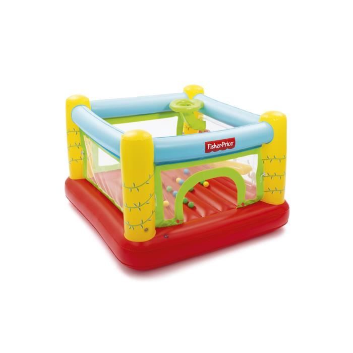 Bestway Château à balles gonflable Fisher Price BESTWAY 175 x 173 x 114 cm 