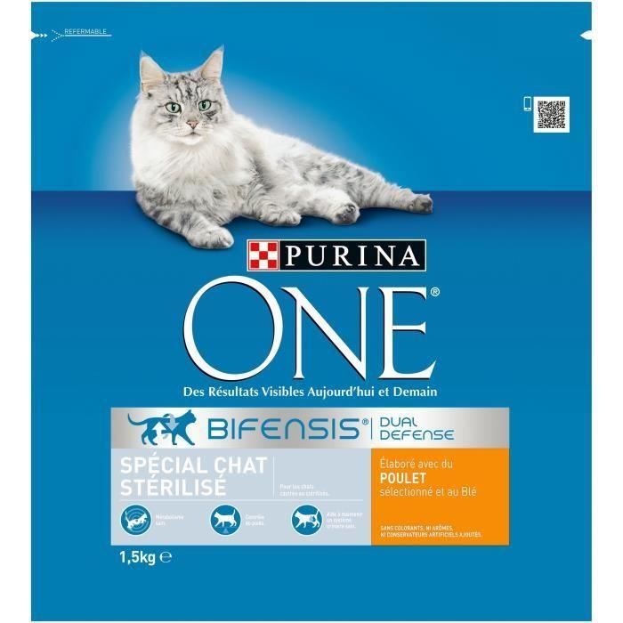 Purina One Croquettes Au Poulet Et Au Ble Pour Chat Adulte Sterilise 2 X 1 5 Kg Cdiscount Animalerie