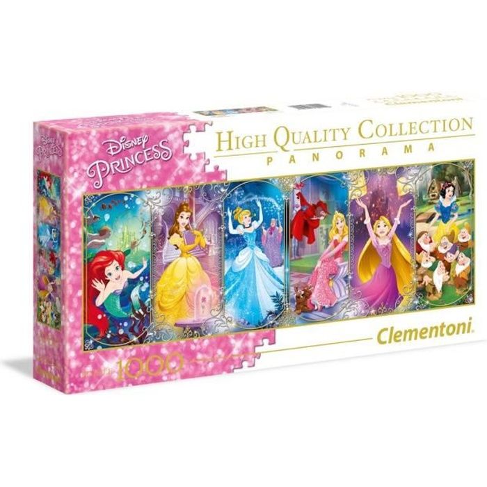 Puzzle Panorama 1000 pièces Disney Princesses - Clementoni - Cdiscount ...