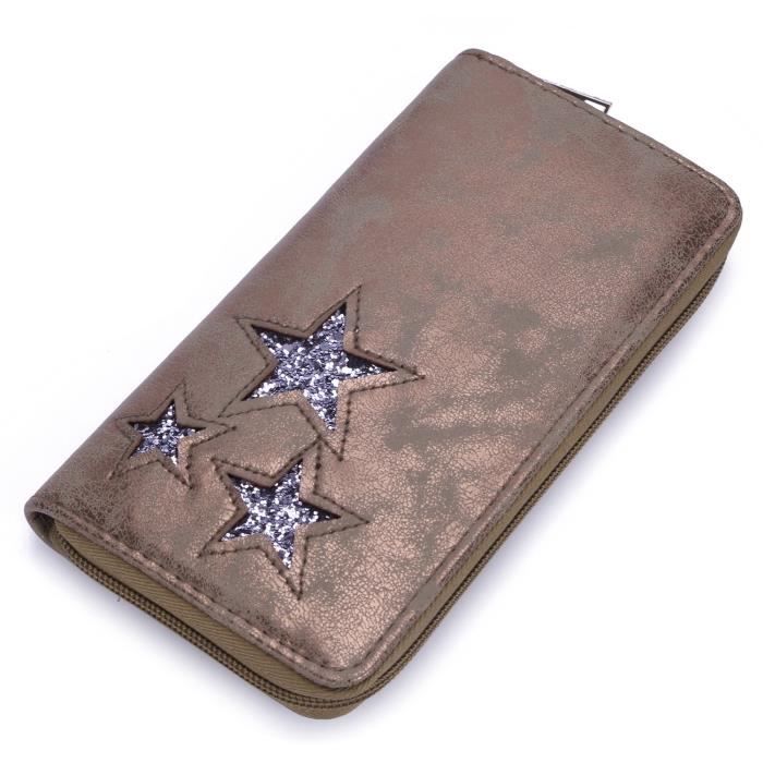 David Jones Portefeuille Etoiles Paillette Brillante Femme