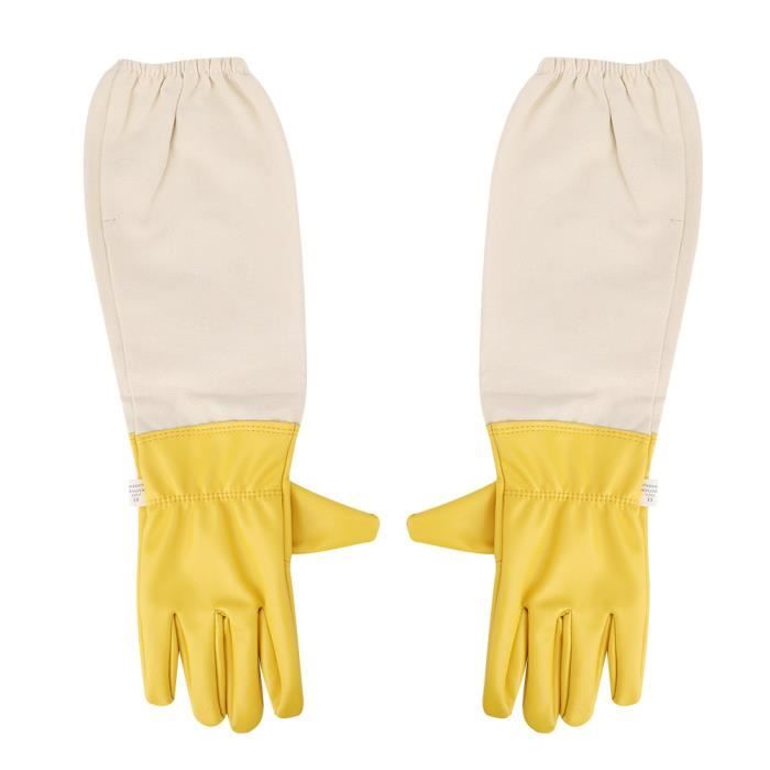 Gants apicoles à manches longues toile peau de chèvre XL-HEN