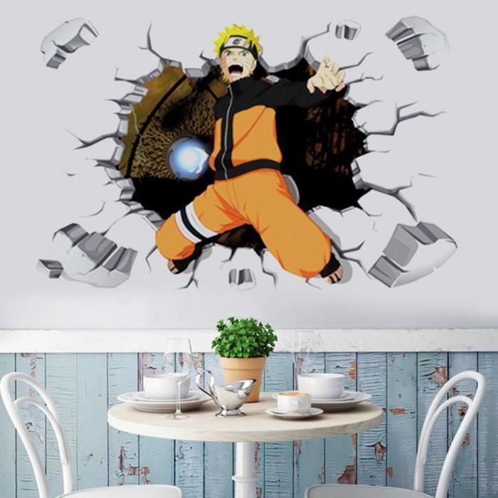 Stickers muraux Naruto Uzumaki Wallpaper Décoration Stickers Anime Home Stickers 60x90cm