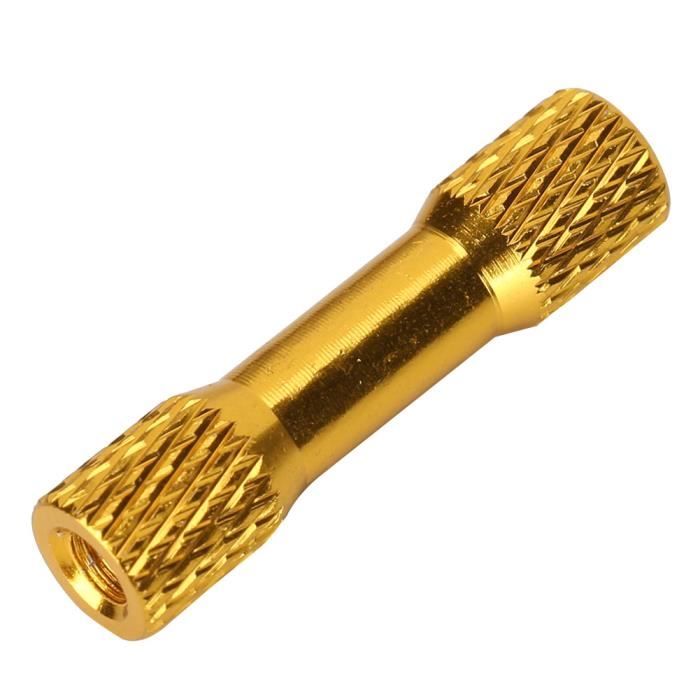 Lot De 4 Élargisseurs De Voie 5 Mm En Alliage D’Aluminium – 4/5 Goujons Universels Noir/Argent