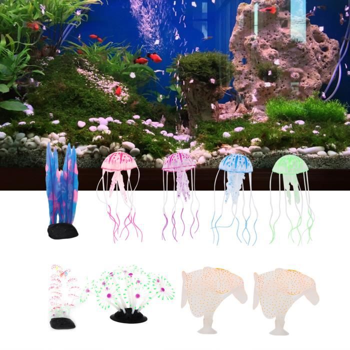 Decoration Aquarium Volcan + 6 LED Lampe Aquarium Air Bulle, Bulleur  Aquarium pour Déco aquarium - Cdiscount Animalerie