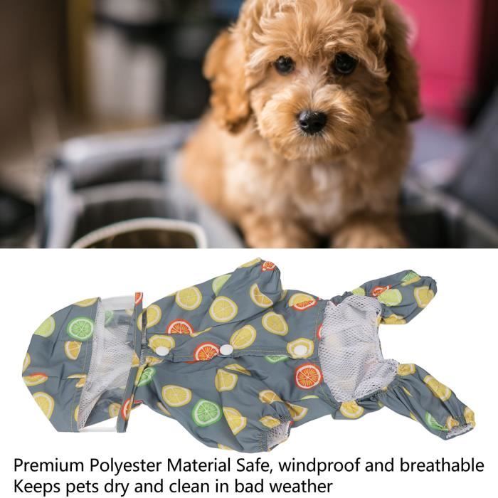 YES Imperm able pour chien avec capuche imperm able au vent