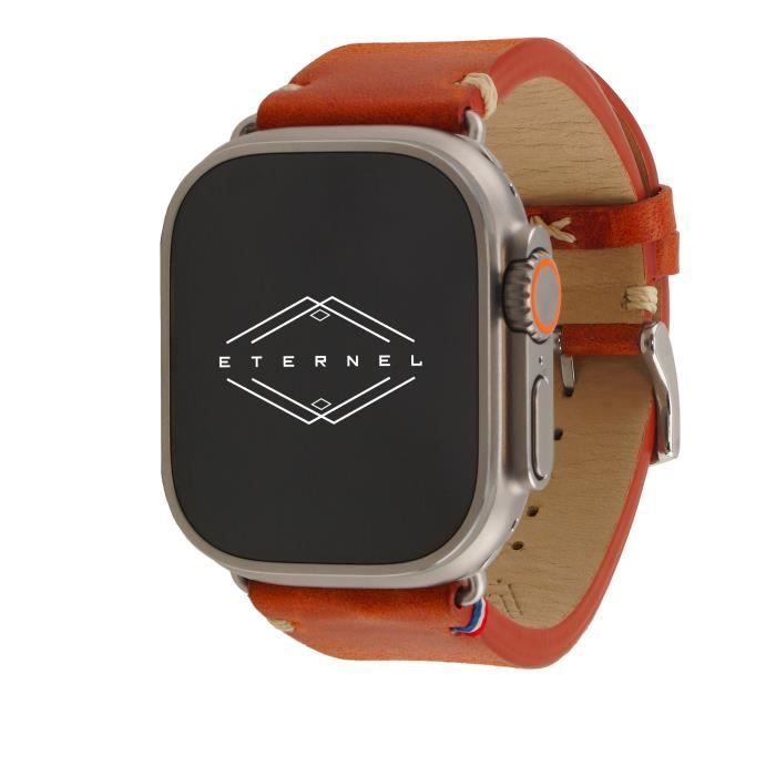 Bracelet Vintage Logan en cuir miel pour Apple Watch ETERNEL