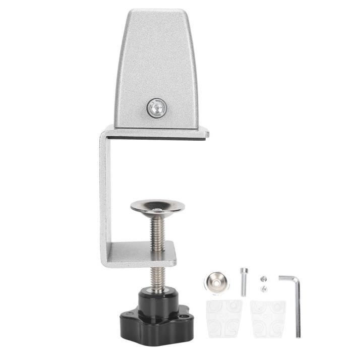 SUMMON Pince Fixation Table Métal Bras Micro - Jusqu'à 6cm Épaisseur Bureau