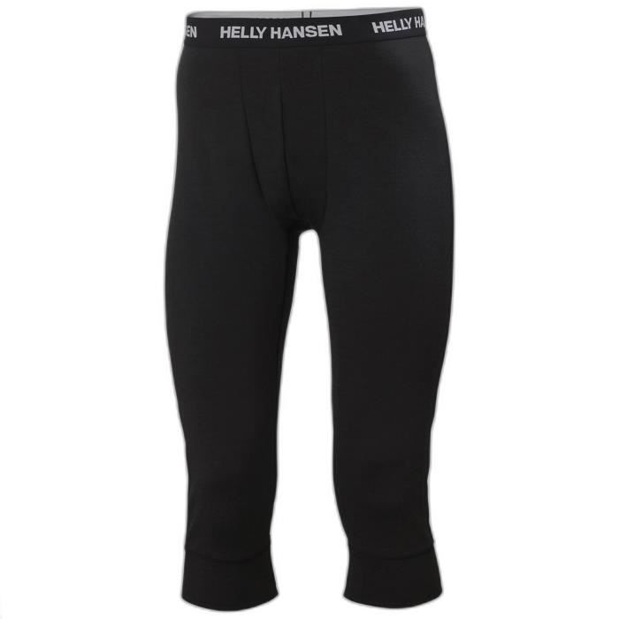 Jogging 3/4 Helly Hansen lifa merino midweight - black - M