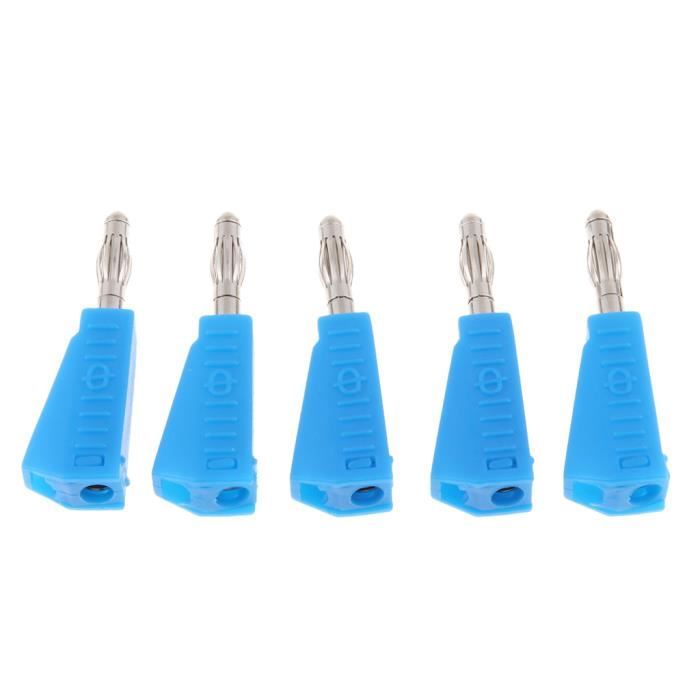 50 Connecteurs Banane 4mm Plaqués Or - Pour Haut-parleurs Et Câbles Audio
