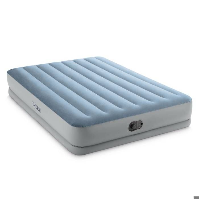 Matelas gonflable - Intex - Raised Comfort USB - 2 places - Blanc - Intérieur
