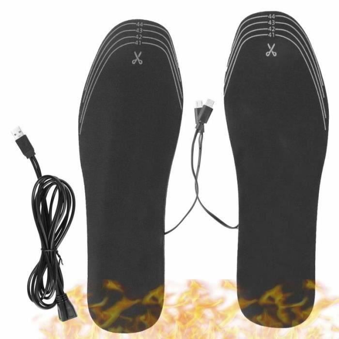 Semelles Chauffantes Rechargeables Avec Télécommande – 3 Niveaux De Chaleur, Lavables, Pour Ski, Randonnée, Travail En Extérieur (tailles 35-46)