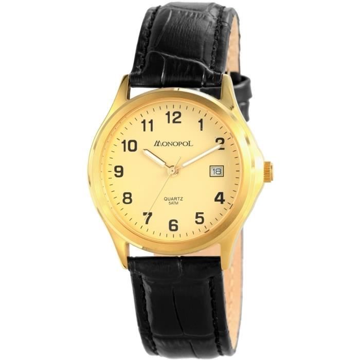 Montre bracelet Vrai cuir homme NEUF qualit TOP Achat vente