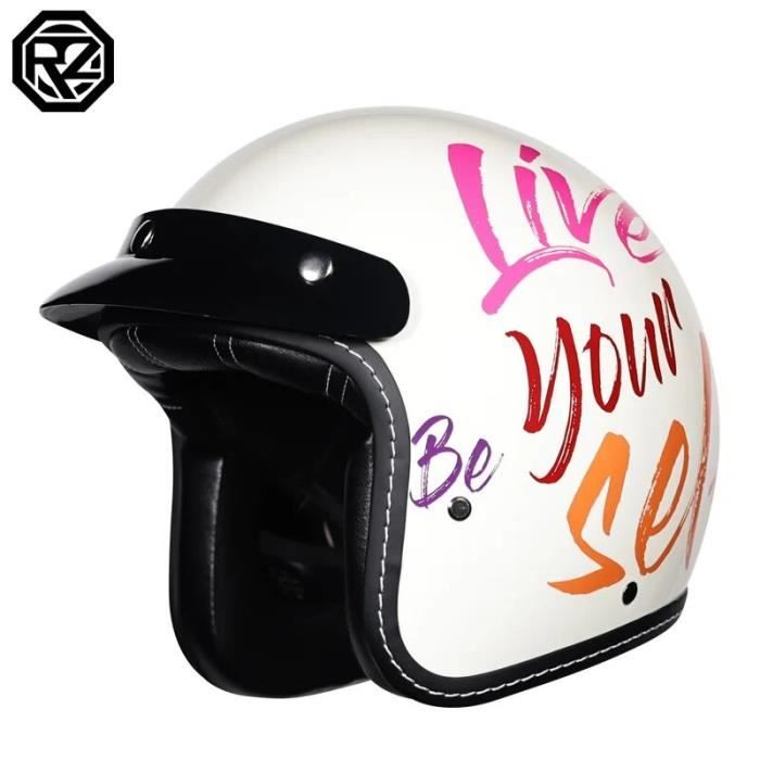 Ever TA Casque de Moto 3/4 Ouvert pour Adulte, Demi-Casque Jet de Moto rétro Unisexe-Adulte approuvé Dot/ECE Casques Demi-Visage pour Cruiser Scooter Chopper ATV (Color : G, Size : M=55-56cm Ever TA Casque de Moto 3/4 Ouvert pour Adulte, Demi-Casque Jet de Moto rétro Unisexe-Adulte approuvé Dot/ECE Casques Demi-Visage pour Cruiser Scooter Chopper ATV (Color : G, Size : M=55-56cm