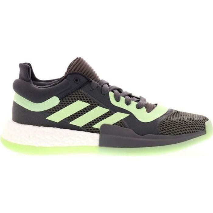 Chaussure de Basketball adidas Marquee Boost Low Gris/Vert pour Homme