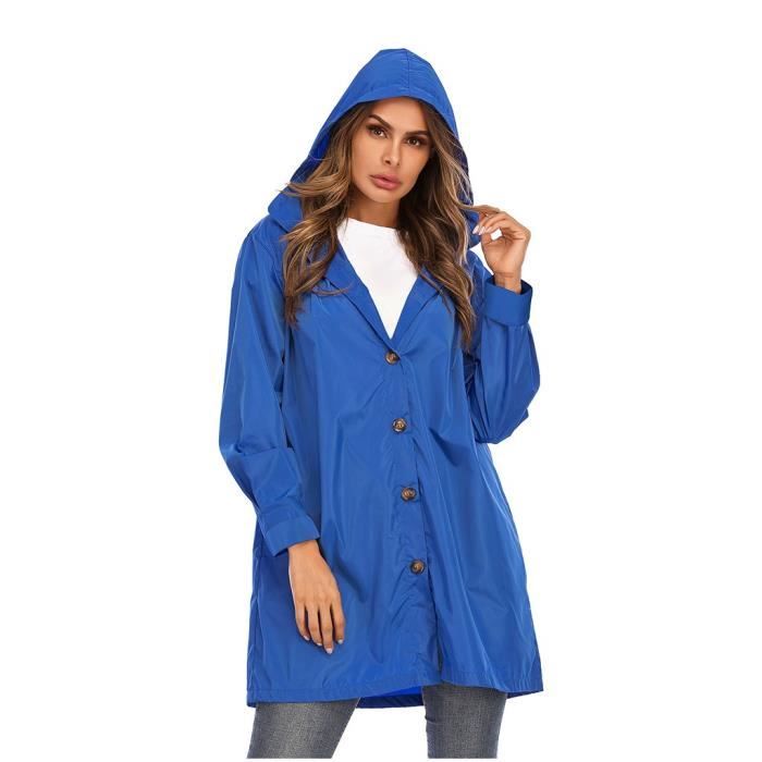 Veste Imperméable Coupe-vent Parka Avec Capuche Pour Enfants (5-13 Ans) - Marque A2Z 4 Kids, Noir