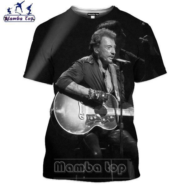 3d T Shirt Mamba T Shirt Johnny Hallyday 3d A La Mode Chanteur De Rock T Shirts Anime Hommes Et Femmes T Shirt Unisexe 22 Cdiscount Pret A Porter