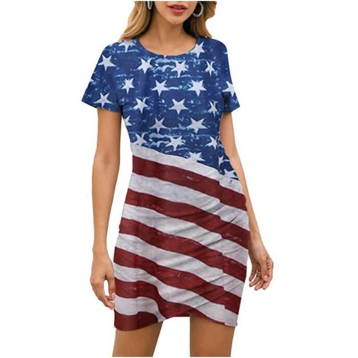 robe evasee manche courte