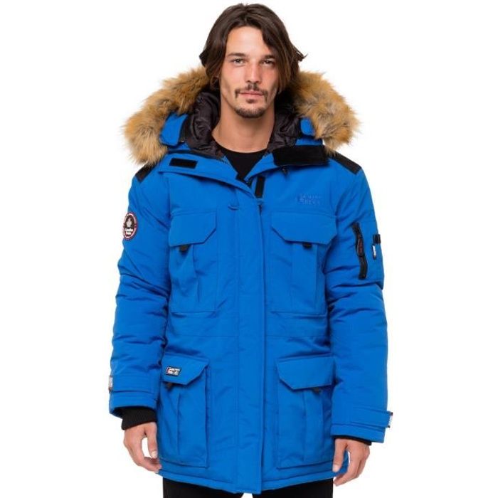 Parka pour Homme Algorithme - Bleu fonce - Canadian Peak