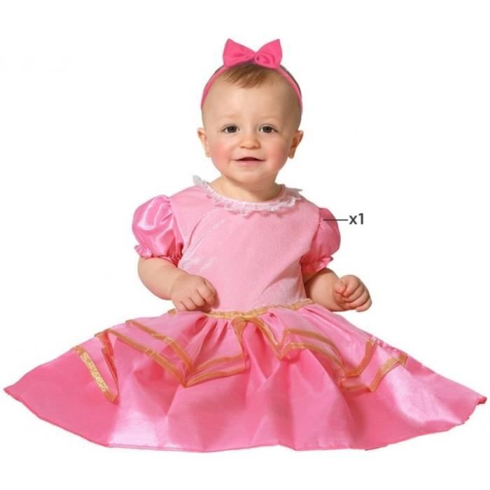 Déguisement Bébé Princesse Rose - ATOSA - Disney Princesses - Costume de Dessin Animé - 24 mois - 2 ans