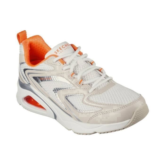 Skechers Sneakers Femme - SKECHERS - TRES-AIR - TERTI-AIRY - Blanc Multi - Lacets Textile Adulte
