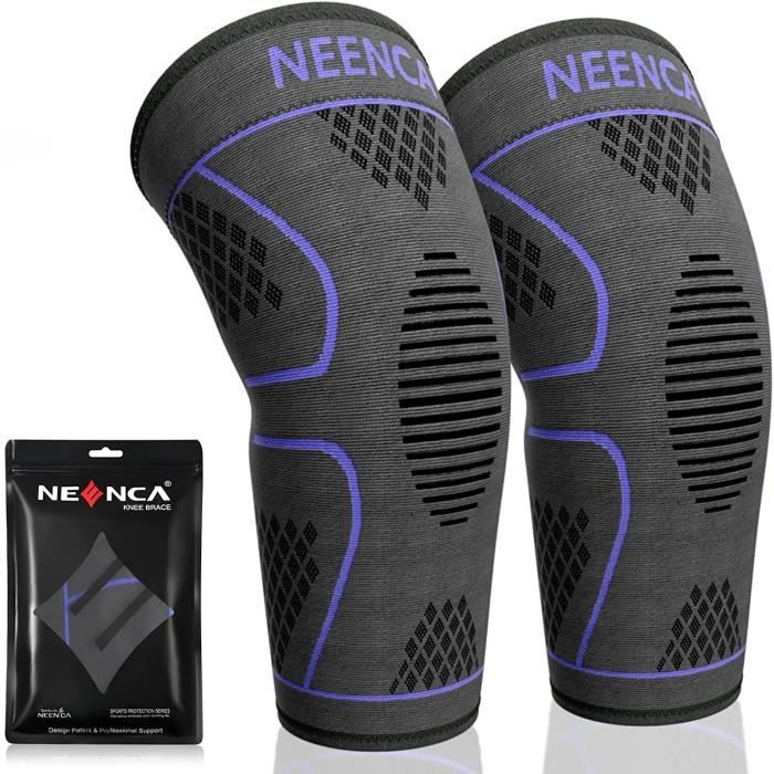 Manchons De Compression Genou 7 Mm Néoprène - Grip Power Pads - Aide Récupération Sport