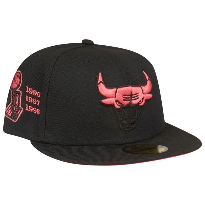 Casquette New Era 59FIFTY Chicago White Sox – Noire à Rayures, Taille 7 7/8, Neuve, MLB