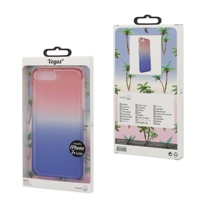 Coque MUVIT LIFE Vegas Rose / Lavande pour Apple iPhone 6+ / 6S+ / 7+ / 8+