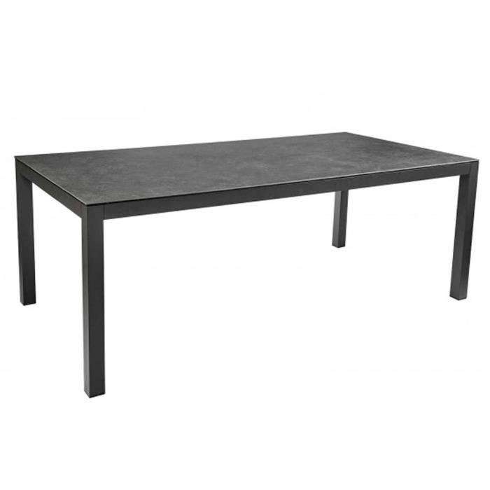 Table De Jardin En Aluminium Et Plateau En Ceramtique Ardoise