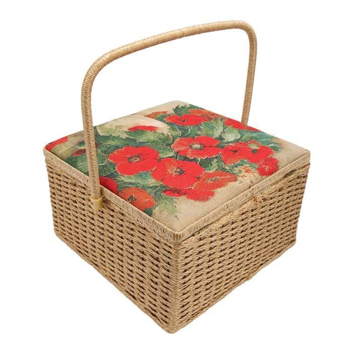 Boîte à Couture Complète D&D Orange – Organisateur Avec Accessoires – 20 Bobines, Ciseaux, Aiguilles, Épingles – Idéal Maison & Débutants