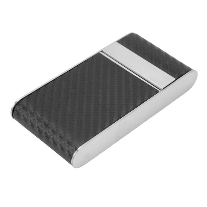 Qiilu boîte à cigarettes Étui à cigarettes en métal étanche à la poussière  et à la poussière pour 20 cigarettes fines