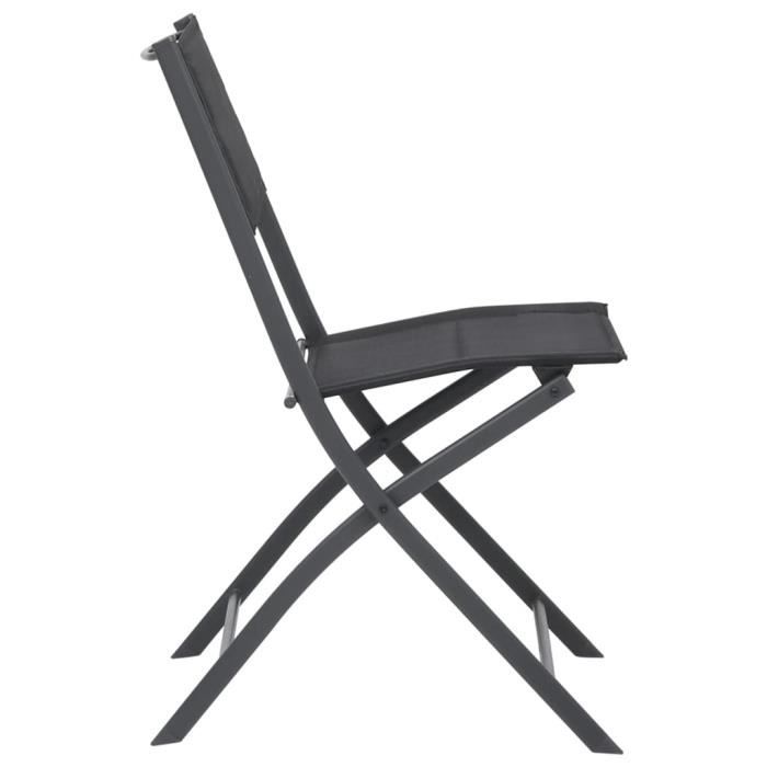 Chaise Pliable Textilène Orange – Chaise De Plage Ou Jardin Légère Et Robuste En Acier