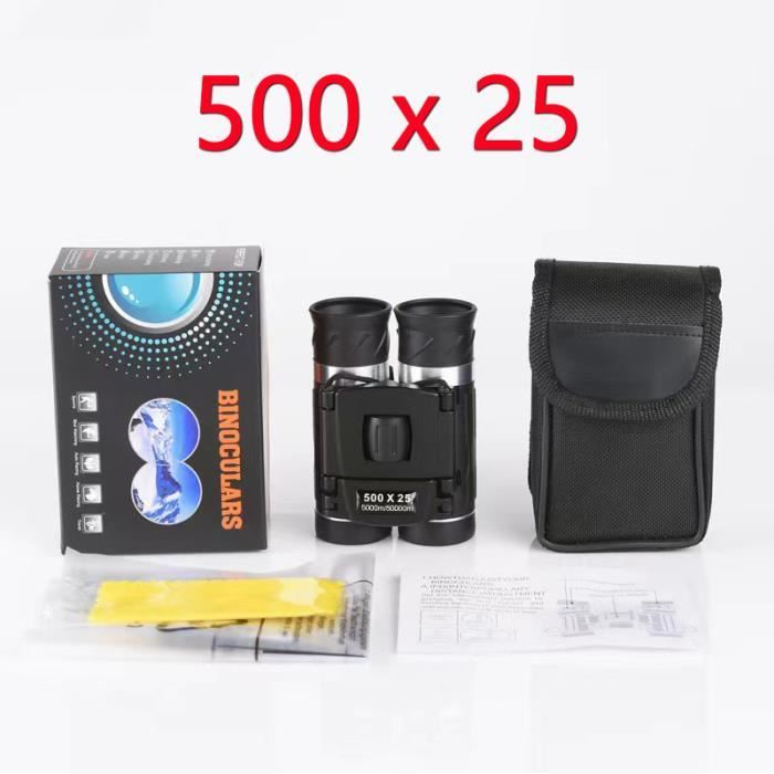 Télescope / Jumelles Zoom 500x25 – Longue Portée 50000m – BAK4 (Neuf)