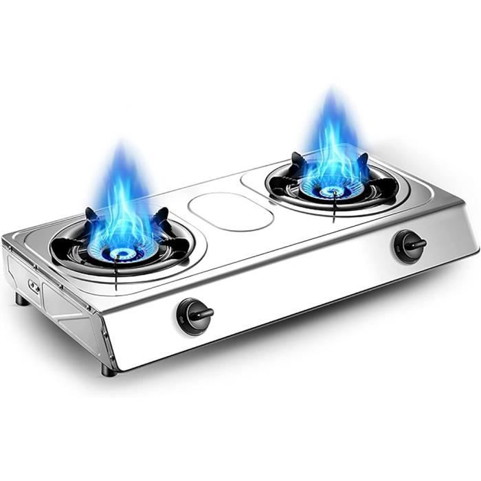 Plaque De Cuisson Gaz Cuisinière À Gaz Compacte Portable,2 Plaques De
