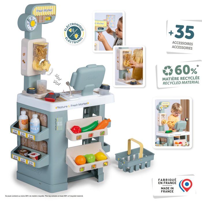 Smoby - Nature&Fresh Market - Dès 3 ans - Fabriqué en France