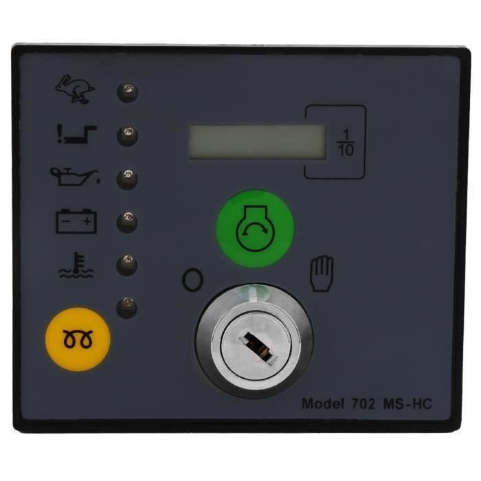 GQSSEFQCH Contrôleur de générateur à démarrage manuel 701, Module de démarrage automatique, panneau de commande de charge électronique, pièces de groupe électrogène diesel MS701(701K-AS