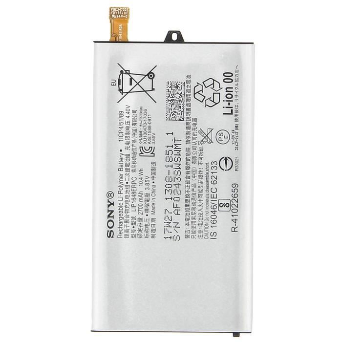 Batterie Xperia XZ1 Compact 2700mAh - Batterie d'origine Sony LIP1648ERPC