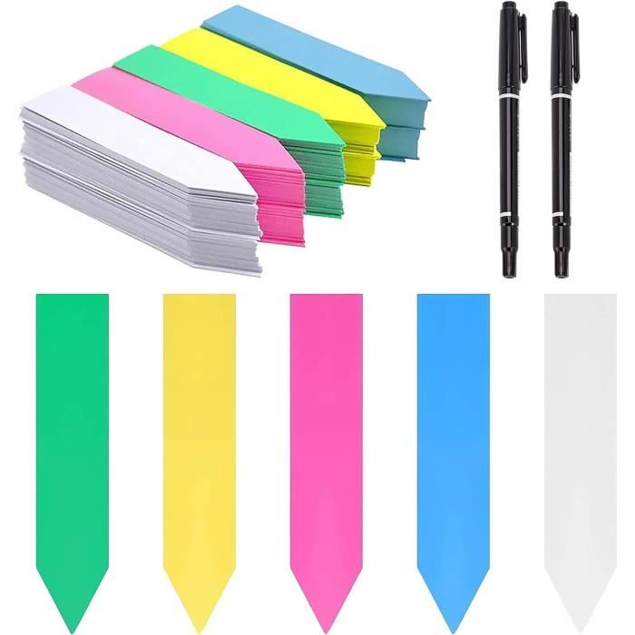 500 étiquettes Pour Plantes – PVC Imperméable, 10x2 Cm, Colorées, Pour Jardin Et Semis - 14