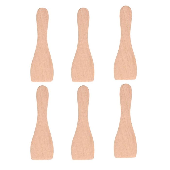 Spatule en bois TEFAL Lot de 4 Compatible Raclette Gril Wok Couleur 4 personnes - vue 2
