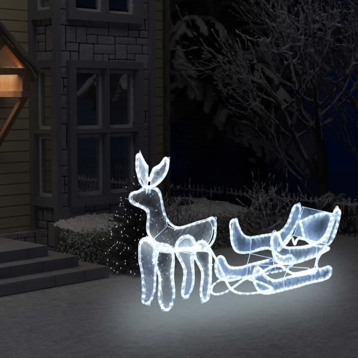Déco de noël lumineuse bonhomme de neige 6 led blanc chaud h 14 cm