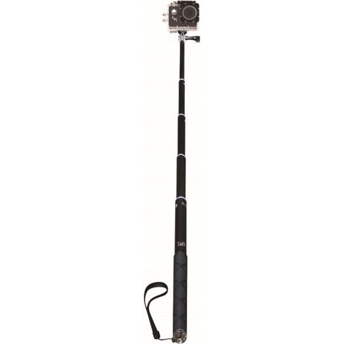 Perche pour caméra sport TNB - Méga perche avec adaptateur Go Pro - Noir