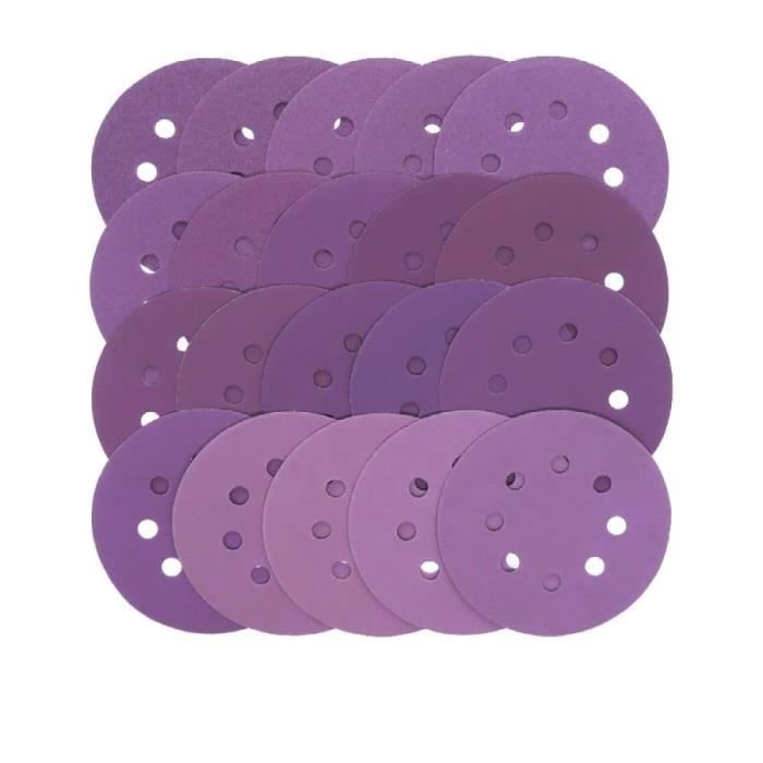 30 Disques De Ponçage Uxcell 7 Pouces – Grain 60, Velcro, Alumine, Marron – Lot De 10