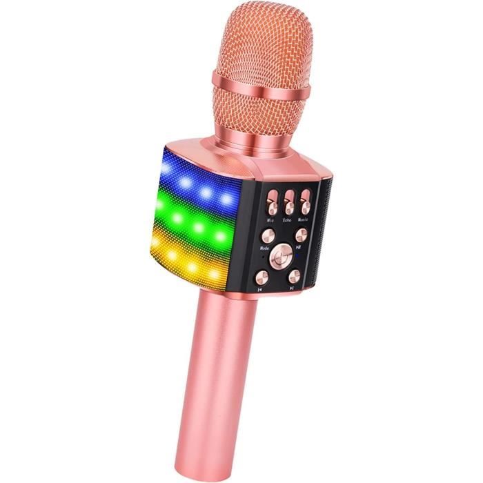 Microphone karaoké sans fil, microphone karaoké pour enfants avec