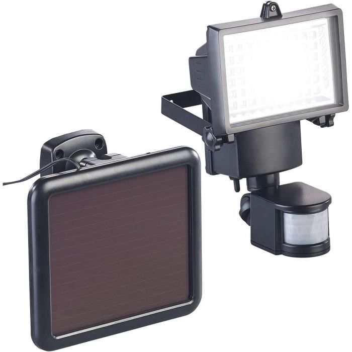 Projecteur Solaire 3600 Lm Avec Détecteur De Mouvement - Éclairage Extérieur étanche, Panneau Détachable 5m, 3 Modes