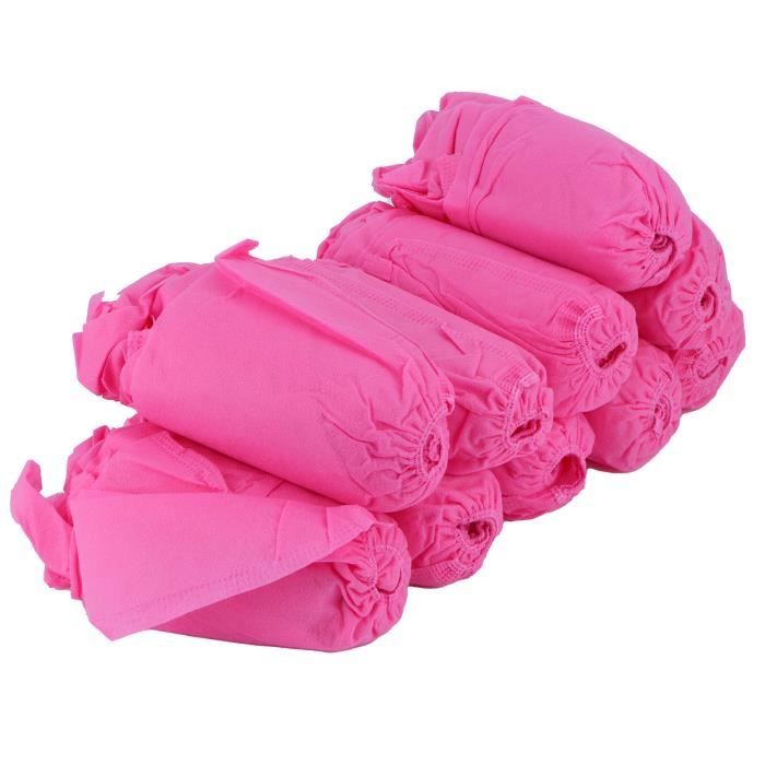 100 Sur-chaussures Jetables Anti-dérapantes En Non-tissé - Taille Unique, Pour Visite Médicale, Chantier, Etc.