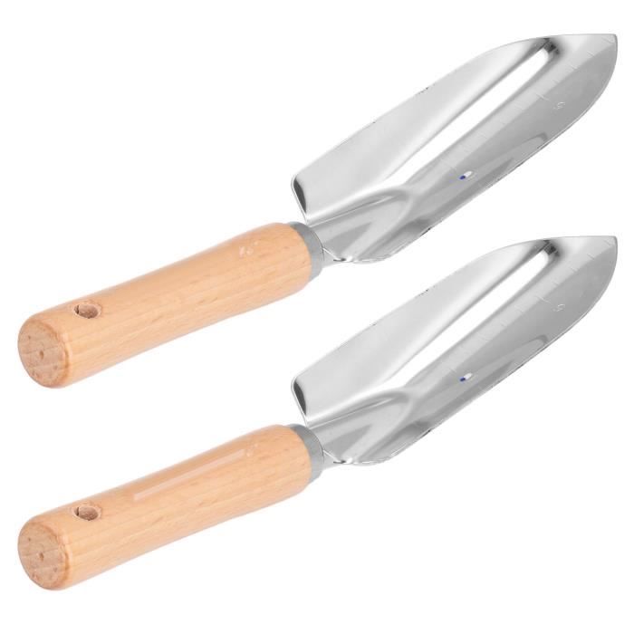 Kent & Stowe Petite Pelle Jardinage Acier Inoxydable - Outil Plantation Bulbes Avec Manche Frêne