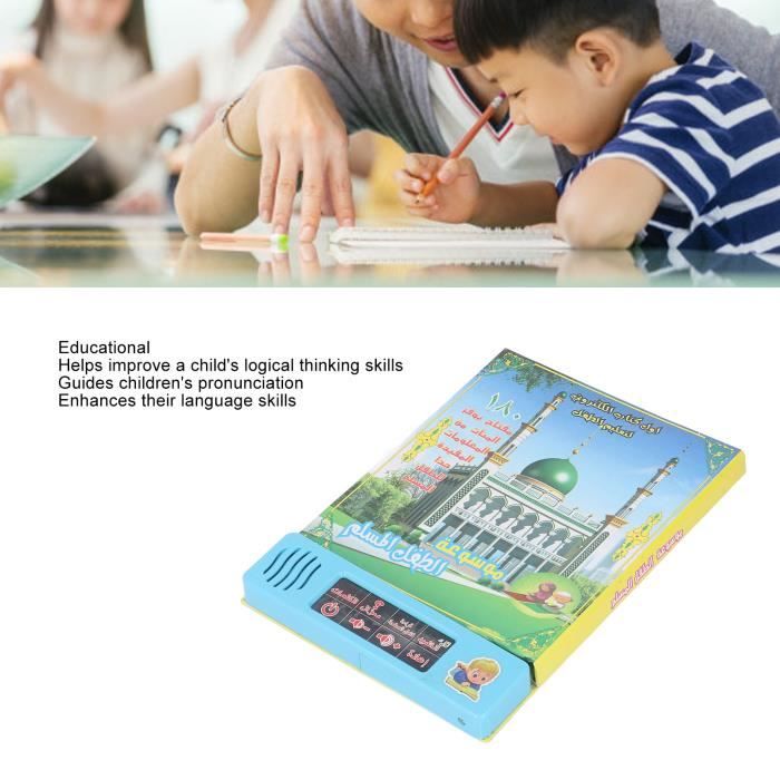 Machine D'Apprentissage Arabe Interactive Pour Enfants – Éducatif Multilingue Avec Sons Et Écran Tactile (Bleu)