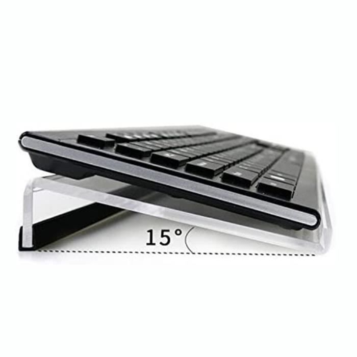 Comme Montré - Support De Clavier En Acrylique Transparent, élévateur De Bureau Réglable