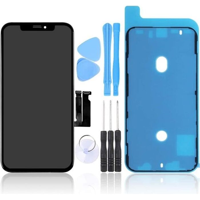 Mobilevie Ecran pour iPhone 12 Pro Max Noir : Vitre Tactile + OLED