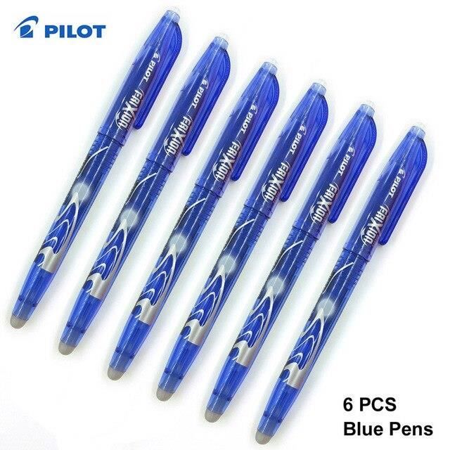 Stylos Plume PILOT V Pen – Lot De 5, Pointe 0,6 Mm, Encre Noire Effaçable – Jetables, Niveau D’encre Visible
